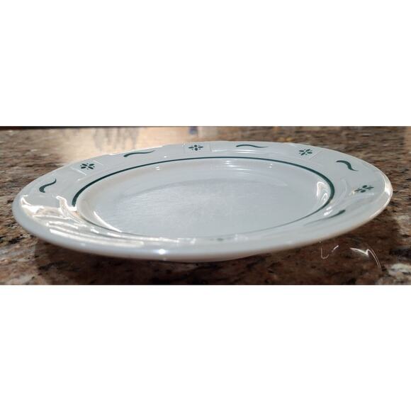 Longaberger Woven Traditions Classic Green Bread and Butter Plate 7 1/4" - Picture 7 of 12